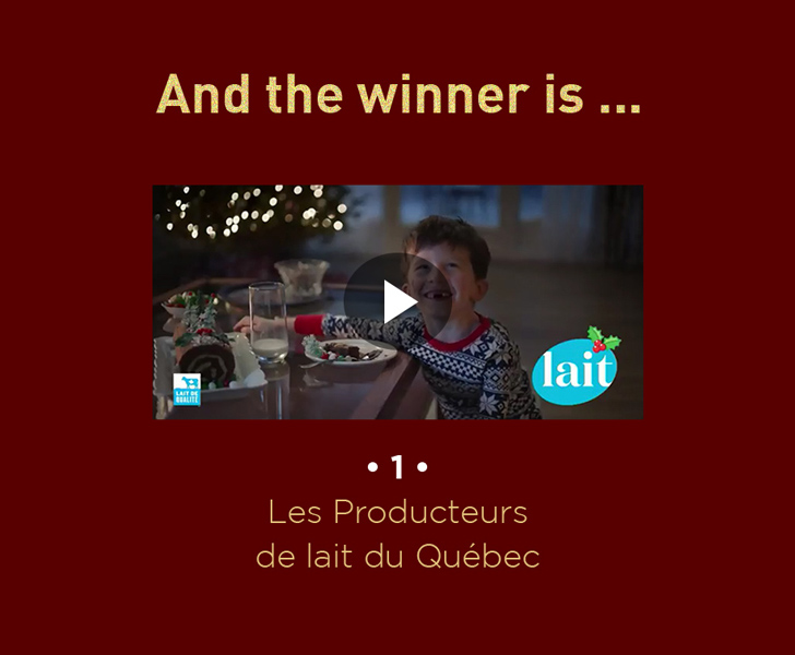 And the winner is ... Les Producteurs de lait du Québec