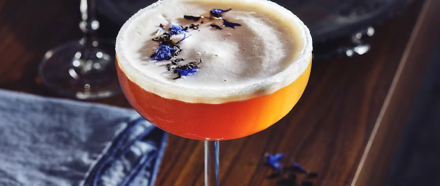 Gin sour au Earl Grey